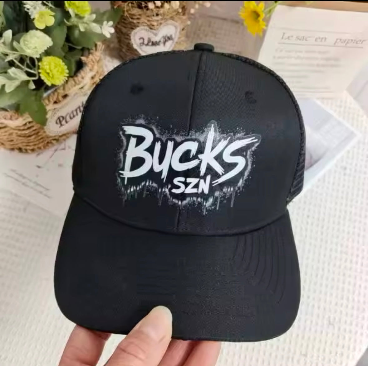 BUCKS SZN - COTTON MESH TRUCKER CAP