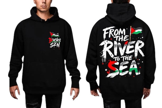 BUCKS SZN - BLACK PALESTINE HOODIE - PRE ORDER